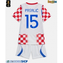 Maglie da calcio Croazia Mario Pasalic #15 Prima Maglia Bambino Mondiali 2026  Manica Corta + Pantaloni corti)
